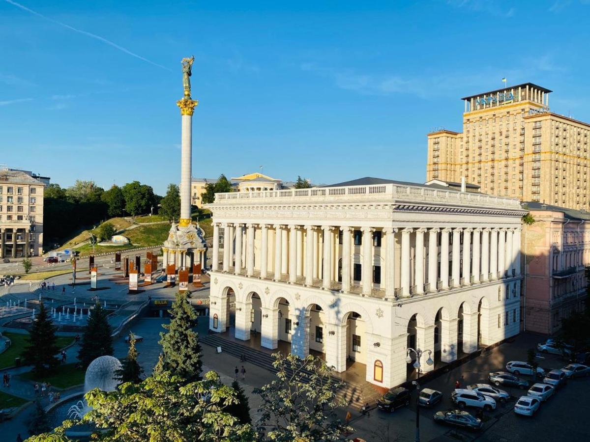 Ferienwohnung Amazing View Of Independence Square Kiew Exterior foto
