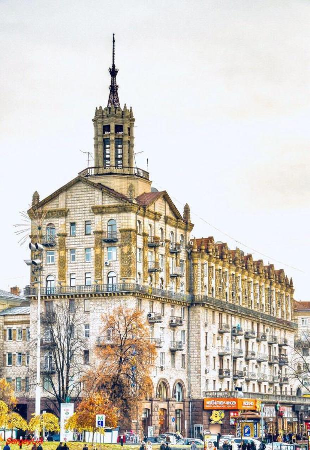 Ferienwohnung Amazing View Of Independence Square Kiew Exterior foto